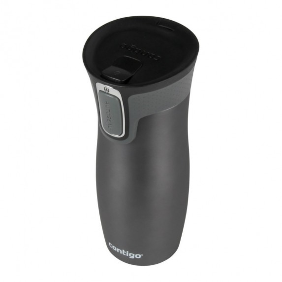 Термокружка Contigo WEST LOOP GUNMETAL TRANSPARENT MATTE черная