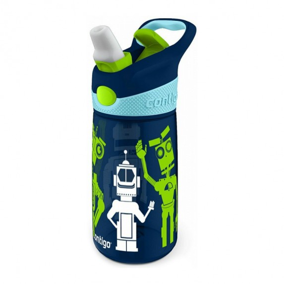 Бутылка для воды Contigo STRIKER NAVY BLUE ROBOTS синяя