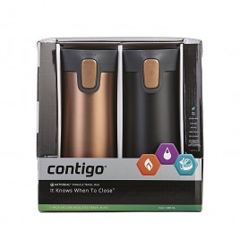Набор из двух кружек Contigo Pinnacle Matte Black и Bronze (470 мл)